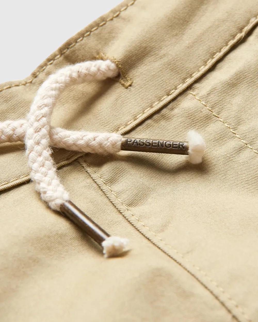 Passenger Dungarees & Pants>Compass Elasticated Waist Pants Biscuit