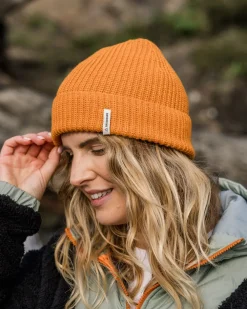 Passenger Beanies|Beanies>Compass Recycled 2.0 Beanie Sunrise Orange