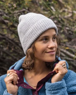 Passenger Accessories|Beanies>Compass Recycled 2.0 Beanie Light Grey Marl