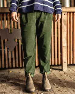 Passenger Dungarees & Pants|Best Sellers>Compass Recycled Corduroy Pants Fir Tree