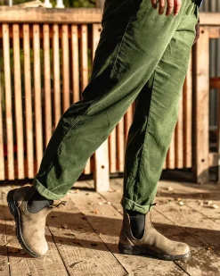 Passenger Dungarees & Pants|Best Sellers>Compass Recycled Corduroy Pants Fir Tree
