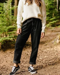 Passenger Dungarees & Pants|Winter Road Trip Essentials>Compass Recycled Corduroy Trouser Black