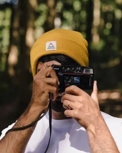 Floris van Bommel Beanies|Beanies>Core Recycled Low-Top Beanie Mustard Yellow