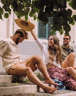 Passenger Shirts|Men's Outlet>Cove Organic Cotton Short Sleeve Shirt Taco Time Birch