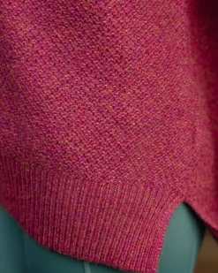 Passenger Knitwear|Best Sellers>Cove Recycled Knitted Jumper Rhubarb