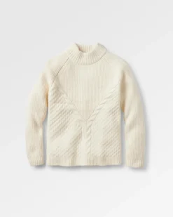 Passenger Knitwear|Women's Outlet>Cozy Cable Recycled Knitted Jumper Off White