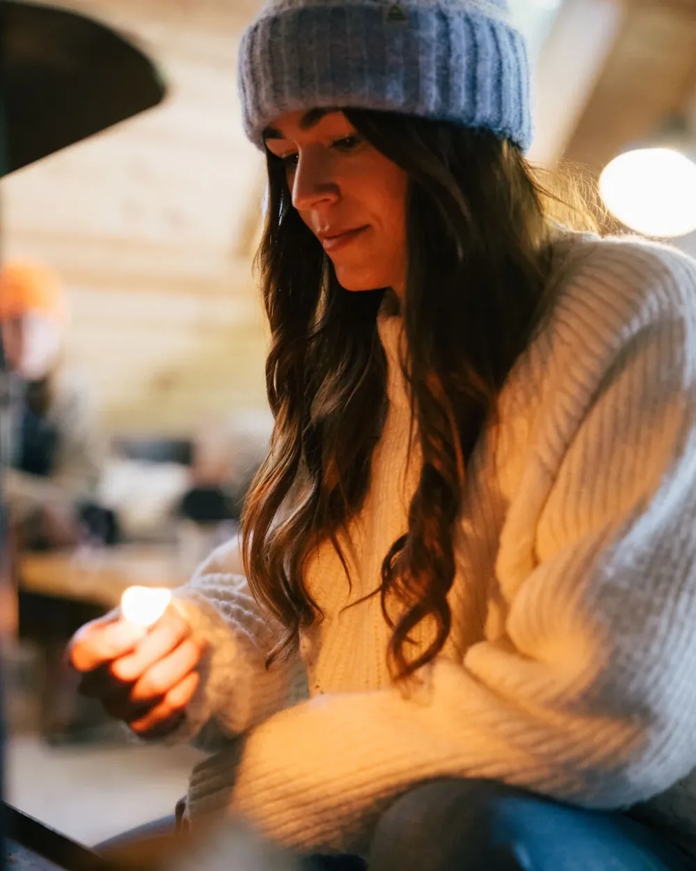 Passenger Knitwear|Women's Outlet>Cozy Cable Recycled Knitted Jumper Off White