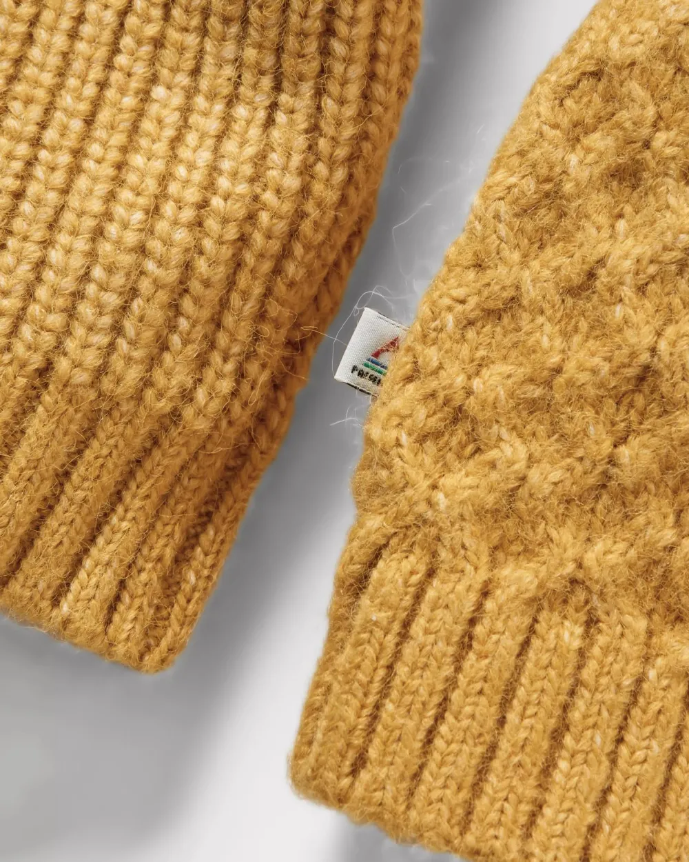 Passenger Knitwear|Women's Outlet>Cozy Cable Recycled Knitted Jumper Mustard Gold