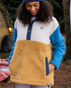 Passenger Fleece|Fleece>Create Recycled Deep-Pile Sherpa Fleece Mustard Gold