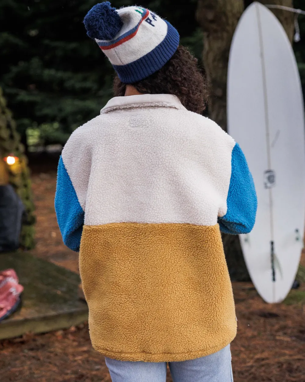 Passenger Fleece|Fleece>Create Recycled Deep-Pile Sherpa Fleece Mustard Gold