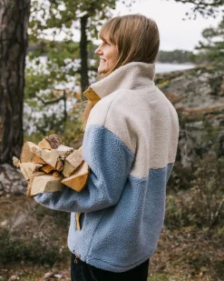 Passenger Fleece|Fleece>Create Recycled Deep-Pile Sherpa Fleece Blue Fog