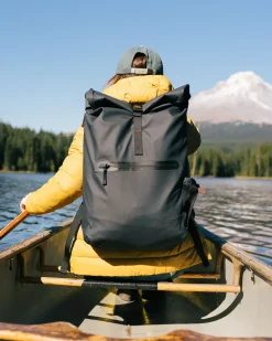 Floris van Bommel Surf Accessories|Surf Accessories>Crossing Roll Top Backpack Charcoal/ Black