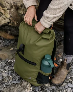 Floris van Bommel Backpacks & Bags|Backpacks & Bags>Crossing Roll Top Backpack True Black/ Khaki