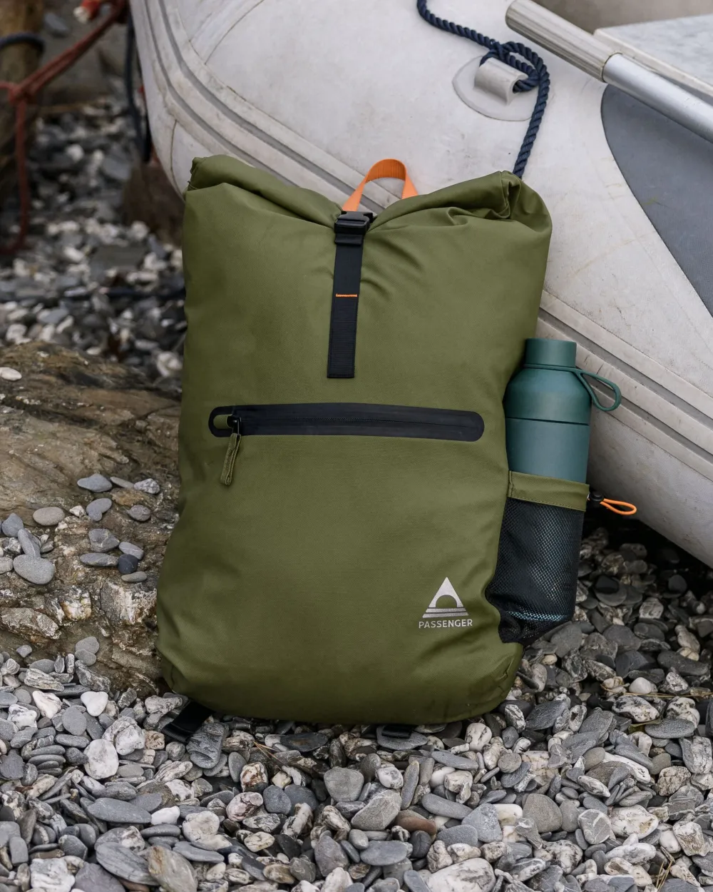 Floris van Bommel Backpacks & Bags|Backpacks & Bags>Crossing Roll Top Backpack True Black/ Khaki