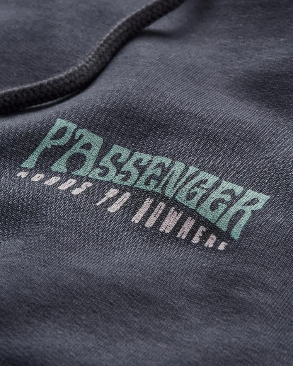 Passenger Hoodies & Sweatshirts>Decade Recycled Cotton Hoodie Black