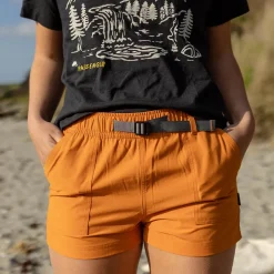Passenger Shorts|Women's Outlet>Del Sur Hemp All Purpose Shorts Sunrise Orange