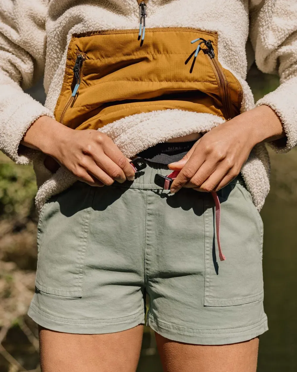 Passenger Shorts|Women's Outlet>Del Sur Organic Cotton Short Pistachio