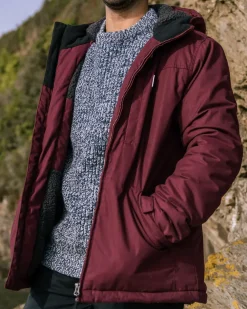 Passenger Men's Outlet|Men's>Discover Recycled Sherpa Lined Jacket Wine