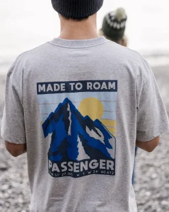 Passenger T-Shirts & Tank Tops|Men's Outlet>Distance Organic Relaxed Fit T-Shirt Grey Marl