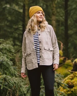 Passenger Shirts|Women's Outlet>Dove Recycled Cord LS Shirt Feather