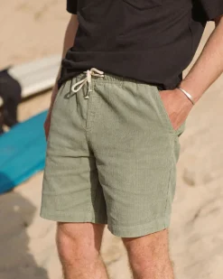Floris van Bommel Shorts|Best Sellers>Drifter Cord Short Pistachio