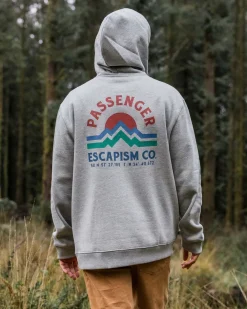 Passenger Hoodies & Sweatshirts|Men's Outlet>Dumont Organic Relaxed Fit Hoodie Grey Marl