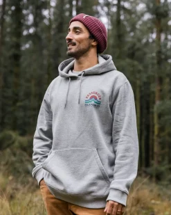 Passenger Hoodies & Sweatshirts|Men's Outlet>Dumont Organic Relaxed Fit Hoodie Grey Marl