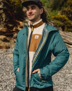 Passenger Water Resistant|Men's Outlet>Echo Recycled Water Resistant Jacket Mediterranean