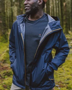Passenger Water Resistant|Shell>Echo Recycled Water Resistant Jacket Deep Navy