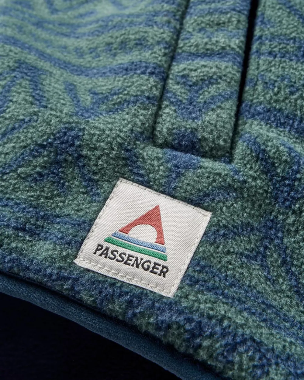 Passenger Fleece|Fleece>Edge Hooded 1/2 Zip Polar Fleece Nordic Geo Deep Ocean