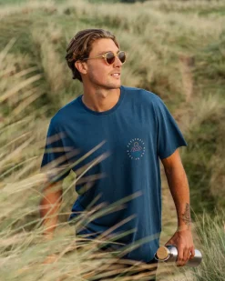 Passenger T-Shirts & Tank Tops|Best Sellers>Escapism Recycled Cotton T-Shirt Dark Denim