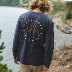 Passenger T-Shirts & Tank Tops|Best Sellers>Escapism Recycled LS T-Shirt Faded Black