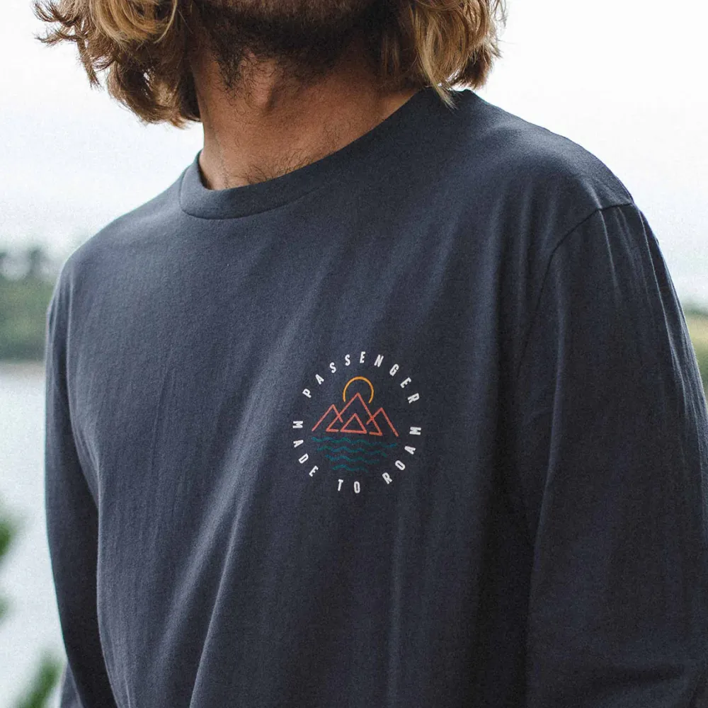 Passenger T-Shirts & Tank Tops|Best Sellers>Escapism Recycled LS T-Shirt Faded Black