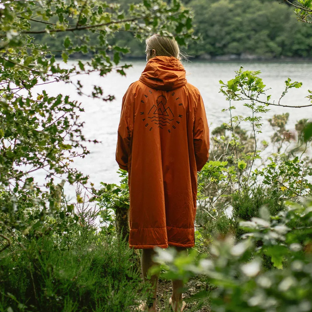 Passenger Changing Robes & Ponchos|Changing Robes & Surf Ponchos>Escapism Recycled Sherpa Lined Changing Robe Rust