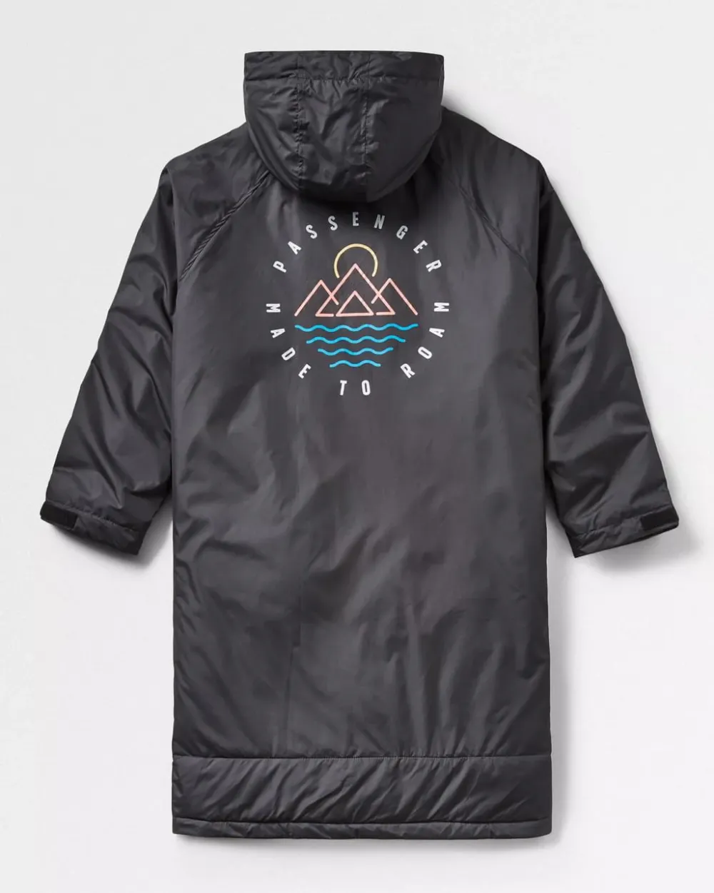 Floris van Bommel Surf Accessories|Surf Accessories>Escapism Recycled Towel Lined Changing Robe Black