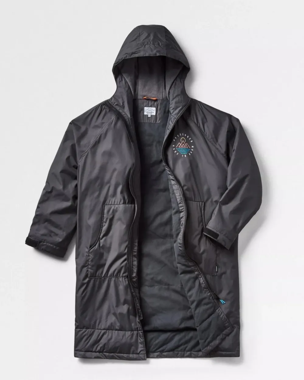 Floris van Bommel Surf Accessories|Surf Accessories>Escapism Recycled Towel Lined Changing Robe Black