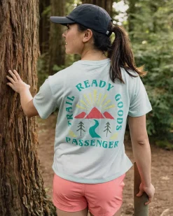 Passenger Tops & T-Shirts|Women's Outlet>Exhale Active Recycled T-Shirt Mint Green