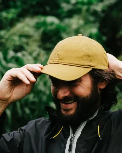 Passenger Accessories|Caps & Hats>Fade Recycled Cotton Low Profile 6 Panel Cap Mustard Gold