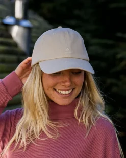 Passenger Accessories|Caps & Hats>Fade Recycled Cotton Low Profile 6 Panel Cap Vintage White