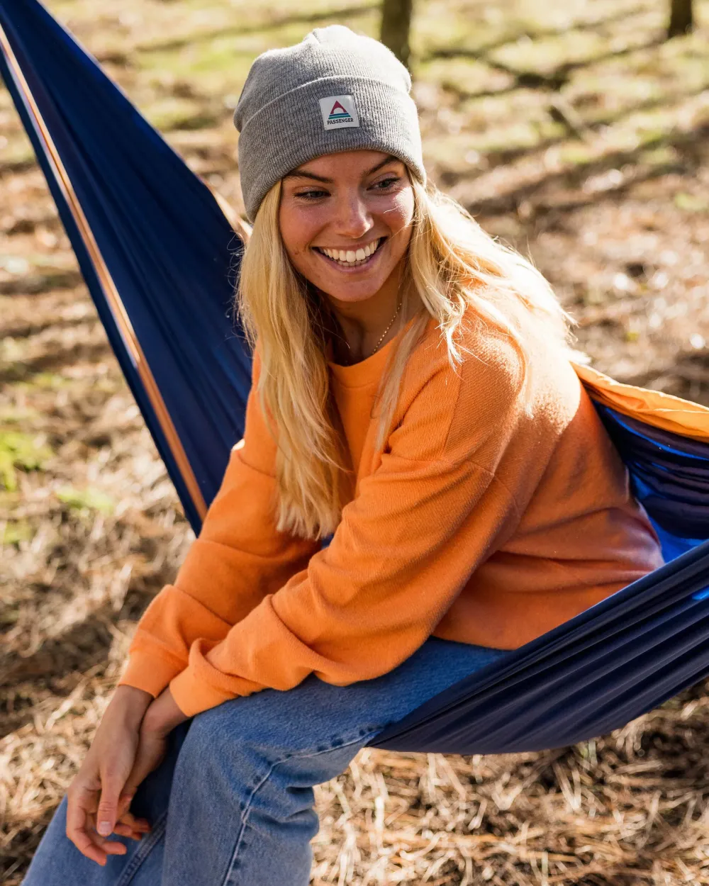 Passenger Hoodies & Sweatshirts|Women's Outlet>Fauna Organic Cotton Textured Sweatshirt Apricot