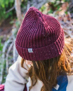 Floris van Bommel Beanies|Beanies>Fisherman 2.0 Recycled Cotton Beanie Wine