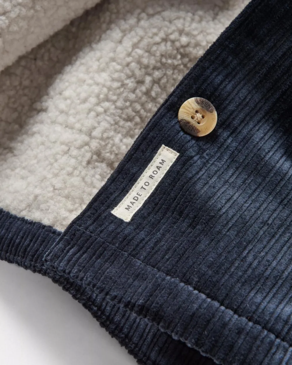 Passenger Shirts|Overshirts>Flint Recycled Cord Overshirt Deep Navy