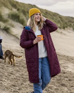 Passenger Insulated|Women's Outlet>Flora 2.0 Long Recycled Insulated Parka Wine