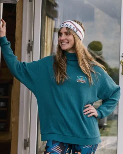 Passenger Hoodies & Sweatshirts|Women's Outlet>Flourish Roll Neck Top Mediterranean