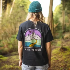 Passenger Tops & T-Shirts>Friday Collective Recycled Cotton T-Shirt Black