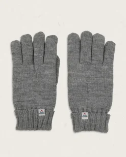 Passenger Accessories|Gloves>Gale Recycled Acrylic Knitted Gloves Flecked Grey Marl