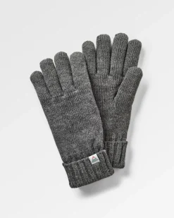 Passenger Accessories|Men's Outlet>Gale Recycled Knitted Gloves Charcoal
