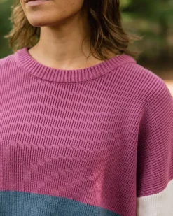 Passenger Knitwear|Women's Outlet>Gondwana Organic Oversized Knitted Jumper Washed Blue