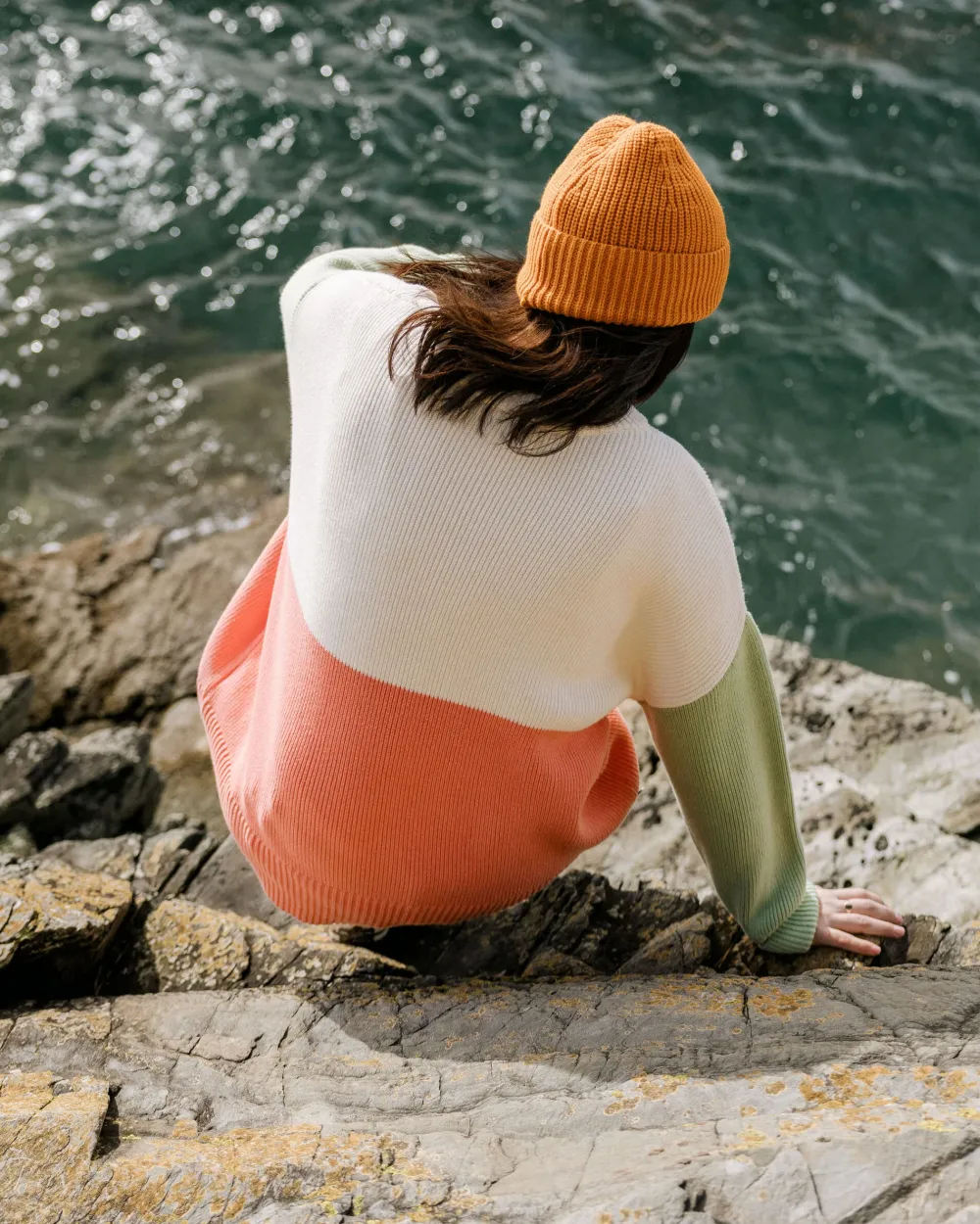 Passenger Knitwear|Winter Road Trip Essentials>Gondwana Organic Oversized Knitted Jumper Shell Pink