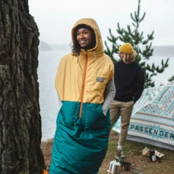 Passenger Accessories|Blankets>Good Times Recycled Sleep Sack Ochre Yellow/ Storm Green